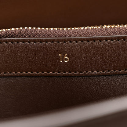 Celine Satinated Calfskin Medium 16 Top Handle Bag Brown 6 of 13