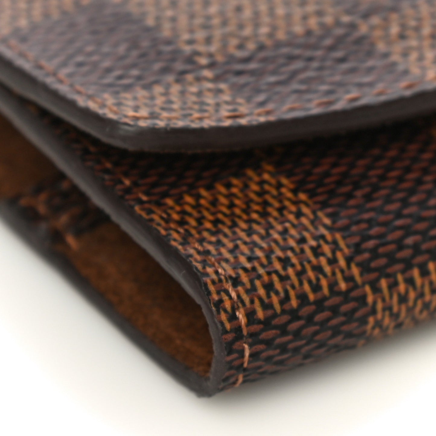Damier Ebene Cufflinks Case