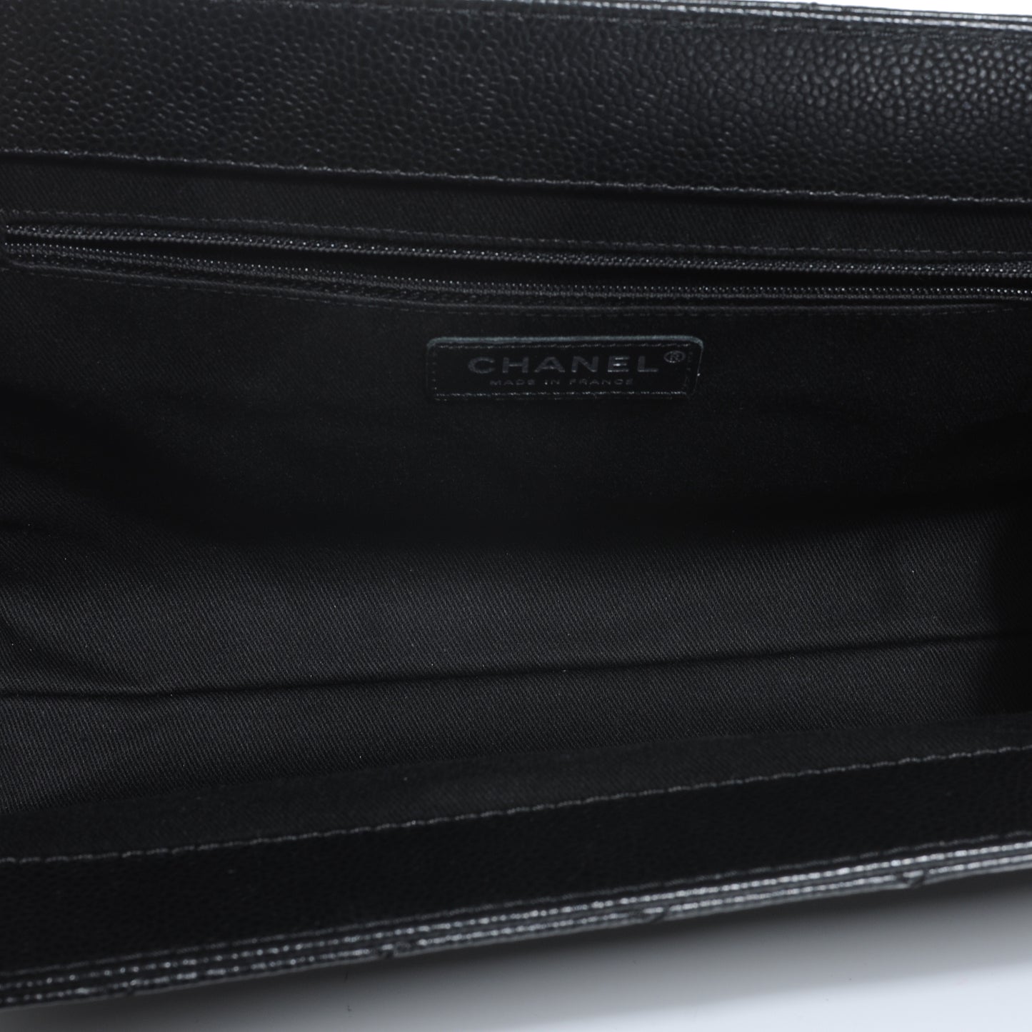 Caviar Quilted CC Large Clutch Black