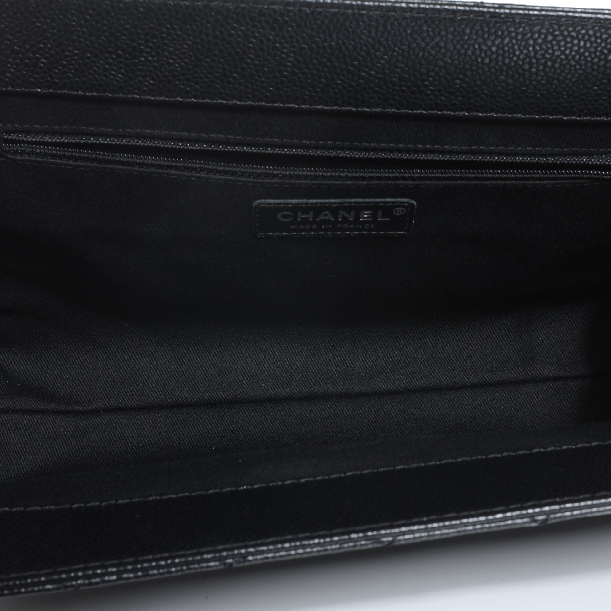 Chanel Caviar Quilted CC Large Clutch Black 5 of 7