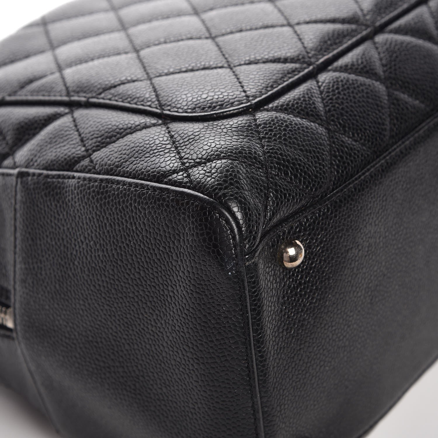 Chanel Caviar Quilted Bowler Black 11 of 12