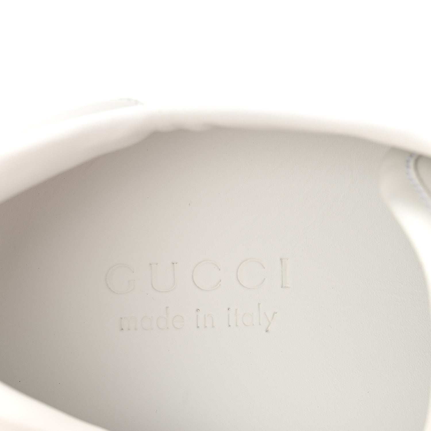Gucci Calfskin Interlocking G Perforated Mens Ace Sneakers 10 White Grey Sky 8 of 9