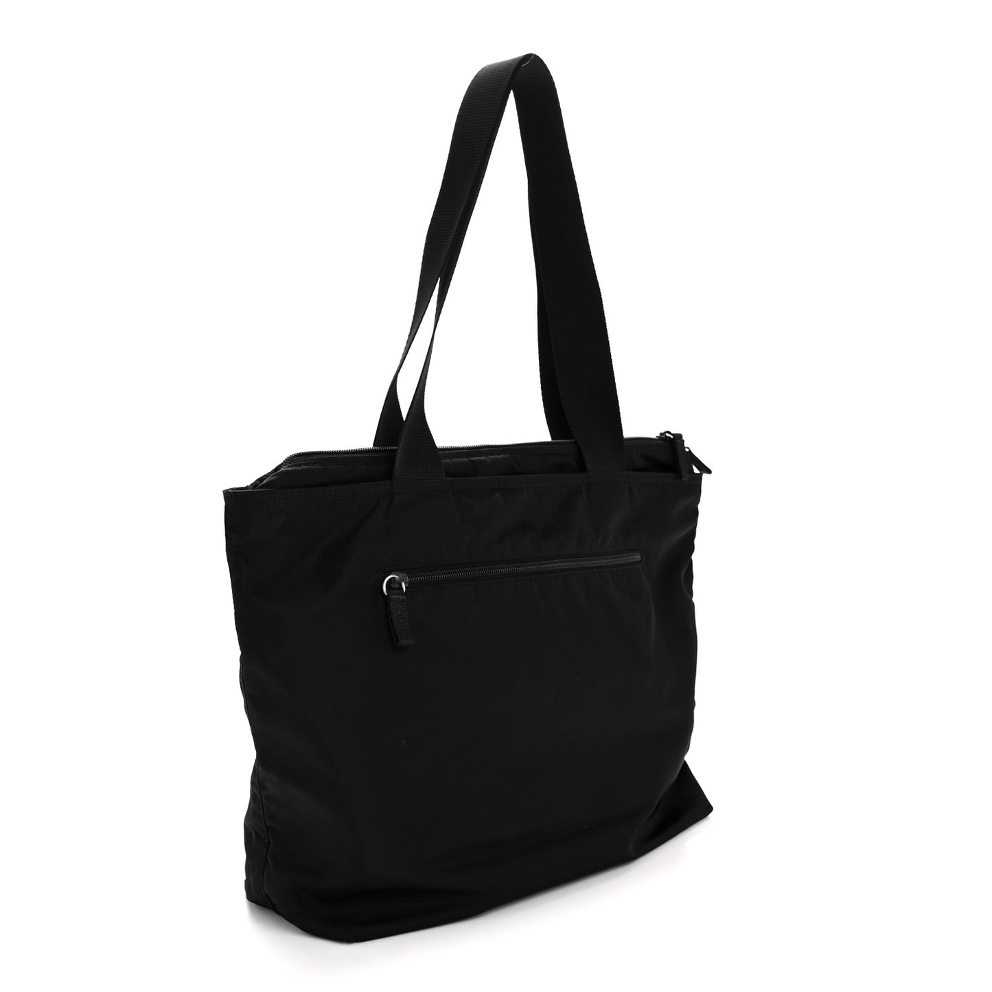 Tessuto Nylon Shopping Tote Black