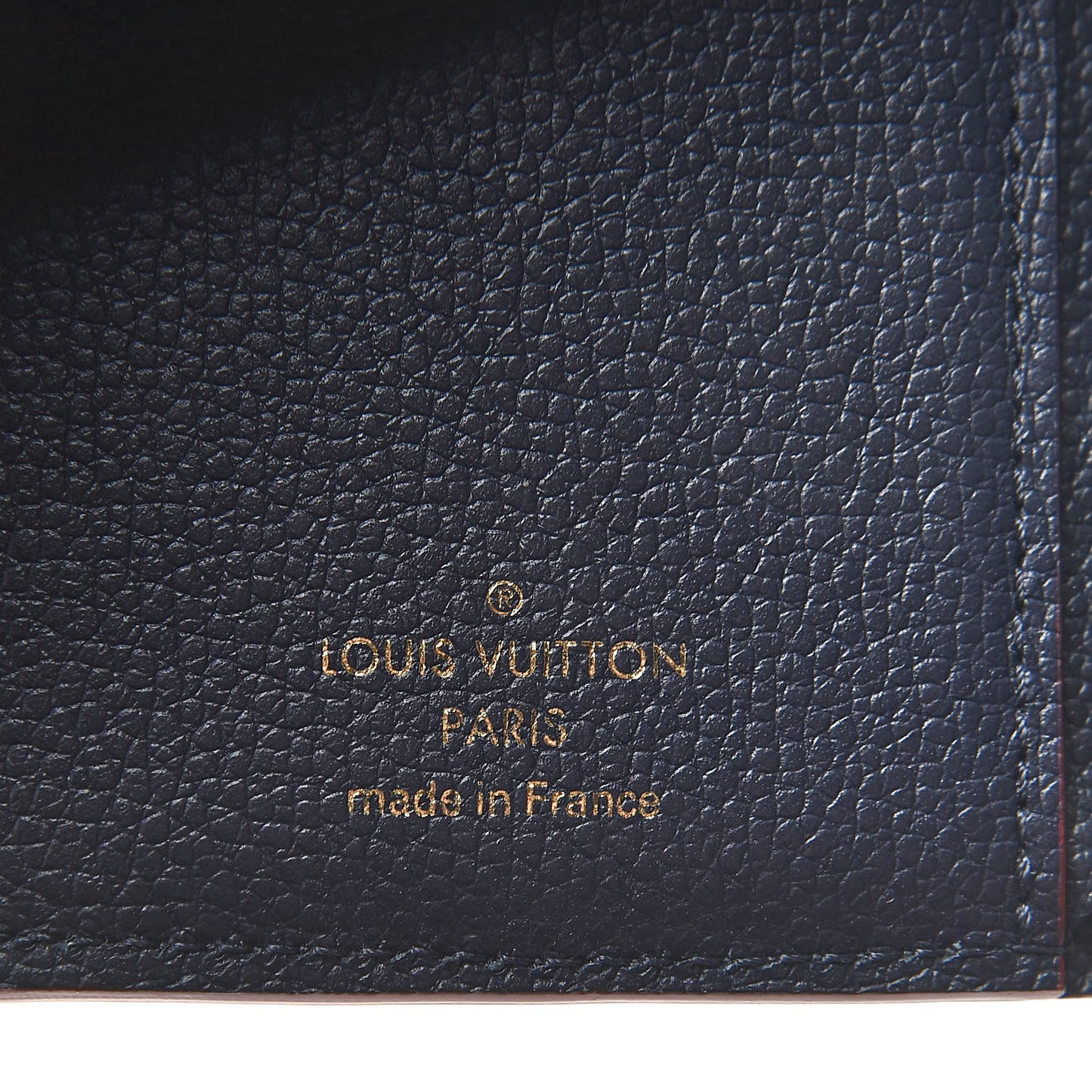 Empreinte Victorine Wallet Marine Rouge