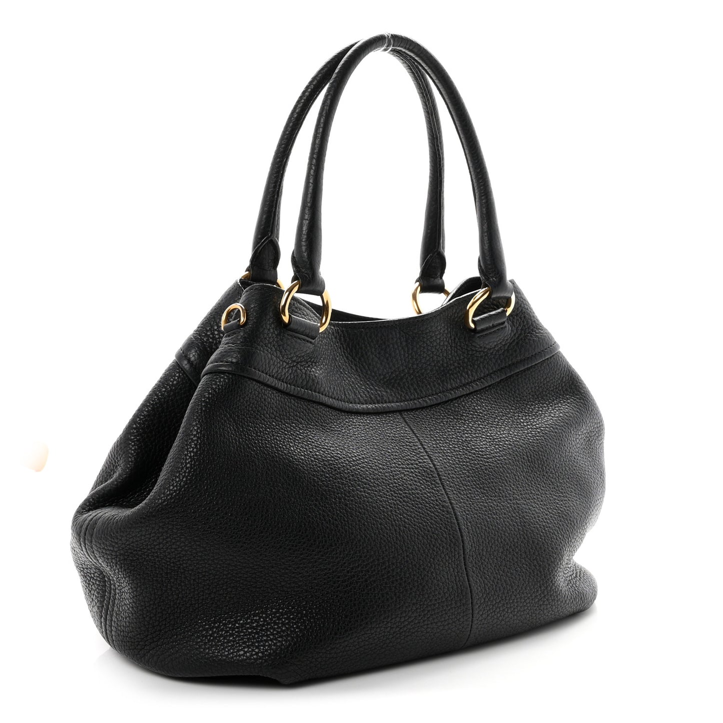 Vitello Daino Tote Black