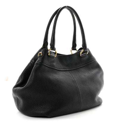 Prada Vitello Daino Tote Black 3 of 11