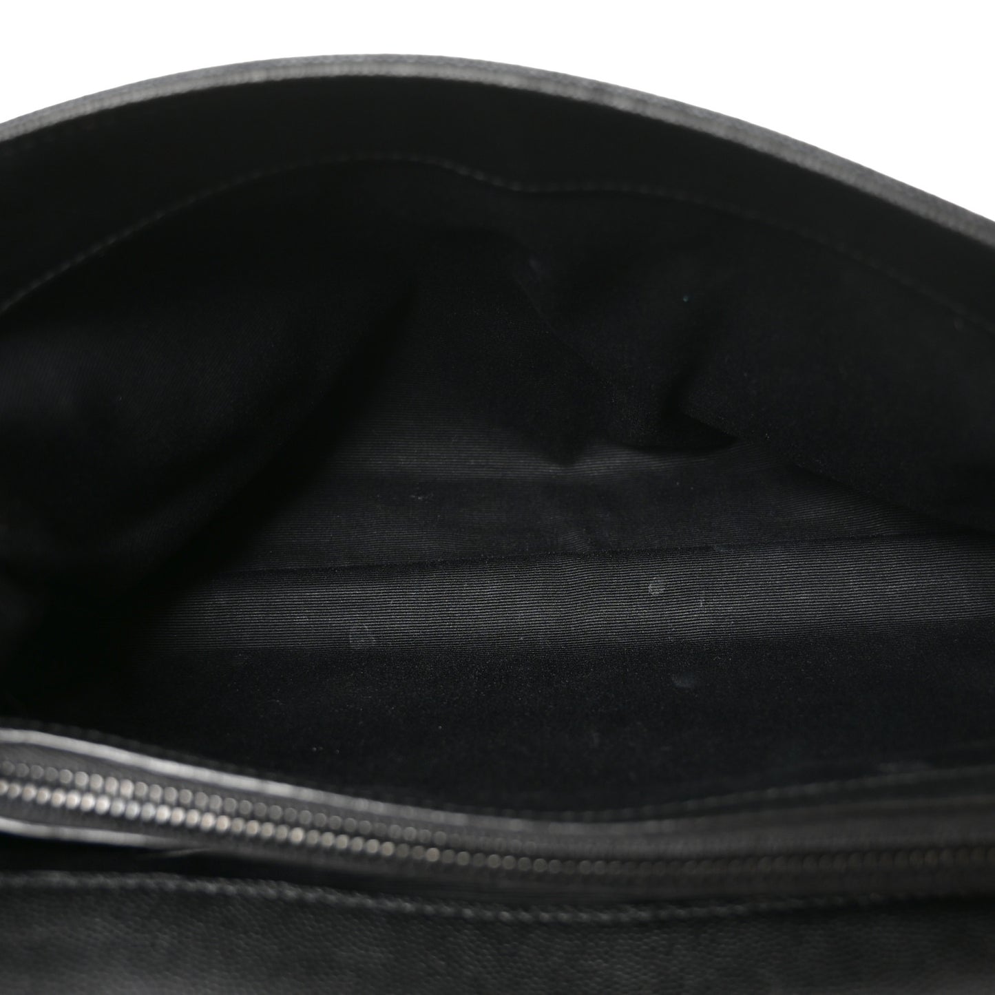 Grain De Poudre Medium West Hollywood Monogram Fold-Over Black