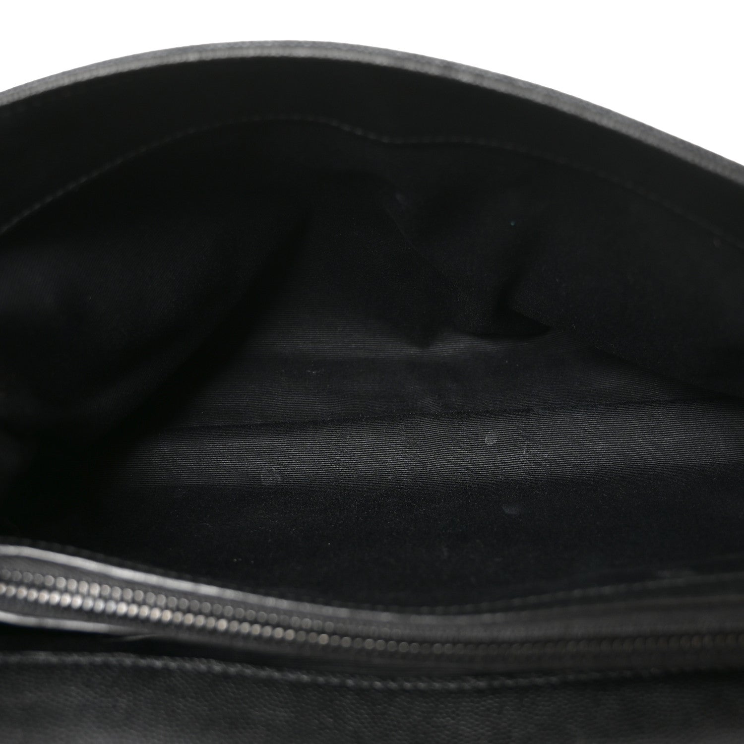 Saint Laurent Grain De Poudre Medium West Hollywood Monogram Fold-Over Black 5 of 10