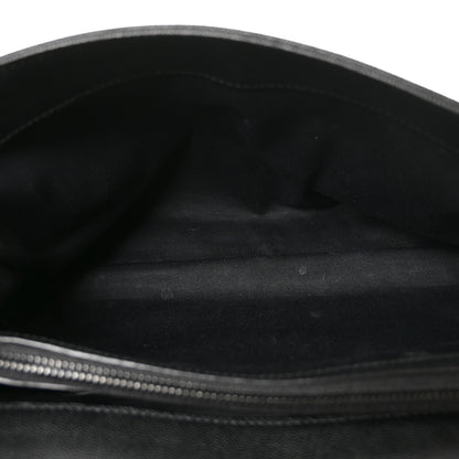 Saint Laurent Grain De Poudre Medium West Hollywood Monogram Fold-Over Black 5 of 10