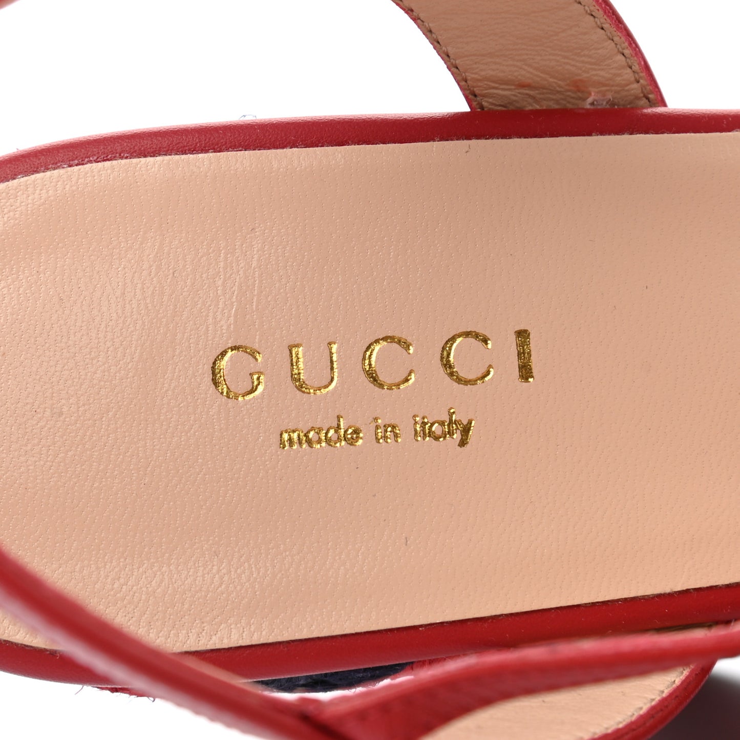 Lifford Calfskin Aitana Espadrille Platform 45/130mm Wedge Sandals 38 Hibiscus Red