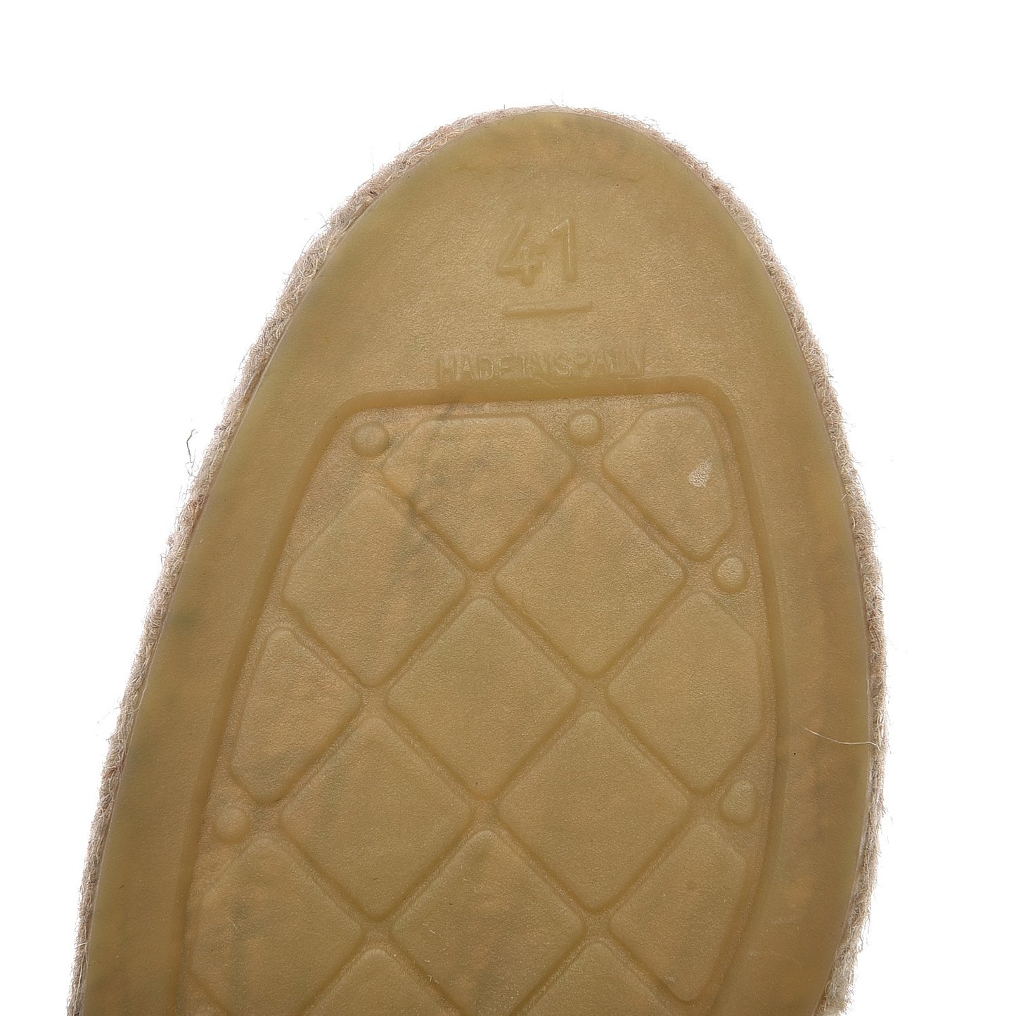 Lambskin CC Espadrilles 41 Beige Black