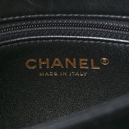 Chanel Lambskin Chevron Quilted Small Trendy CC Dual Handle Flap Bag Black 6 of 9