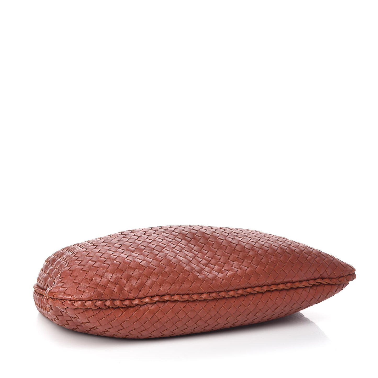 Nappa Intrecciato Large Veneta Hobo Rust