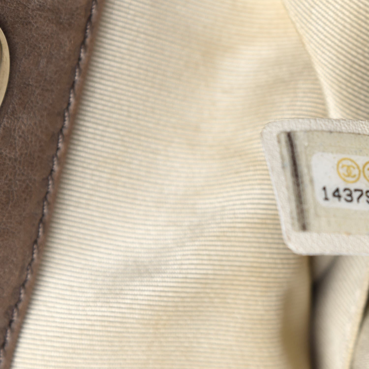 Chanel Washed Lambskin Chain Around Hobo Taupe 9 of 10