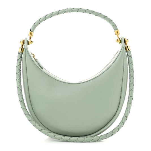 Smooth Calfskin Hula Hoop Shoulder Bag New Sauge