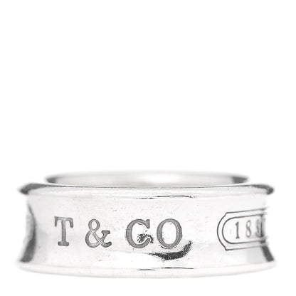 Tiffany Sterling Silver 1837 Band Ring 50 5.25 1 of 4