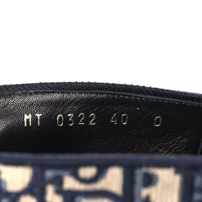Christian Dior Oblique Embroidered Granville 15mm Espadrilles 40 Deep Blue 8 of 9
