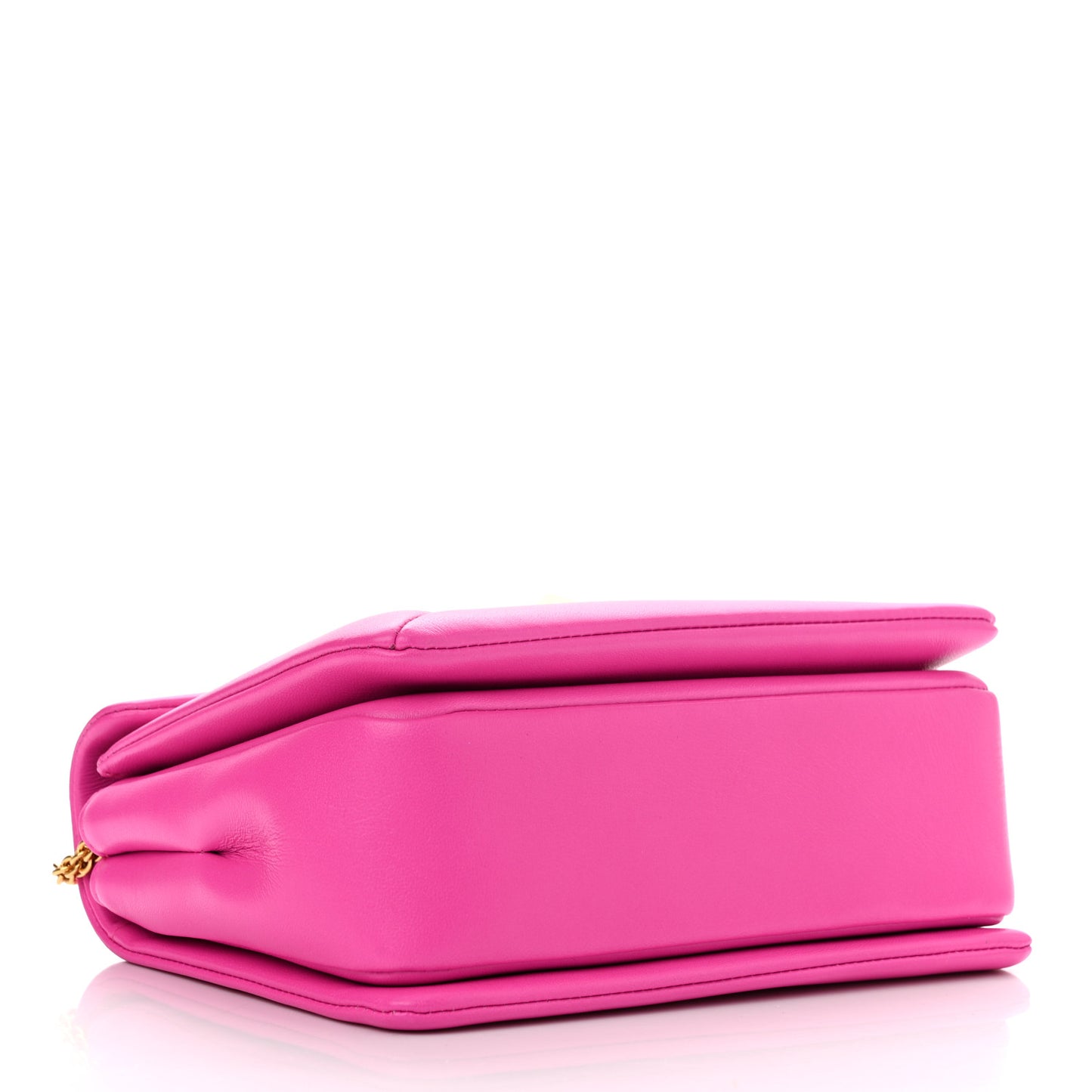 Nappa One Stud Chain Clutch Pink PP