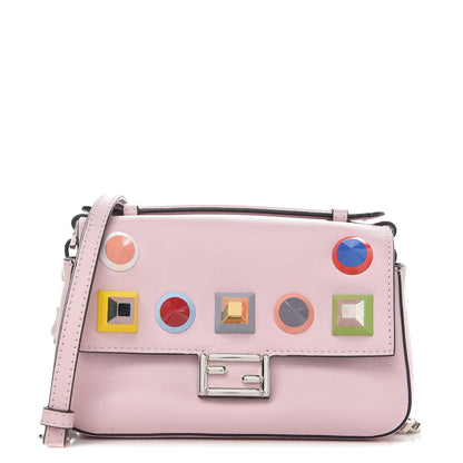 Fendi Vitello Dolce Studded Micro Double Baguette Peonia Multicolor 1 of 10