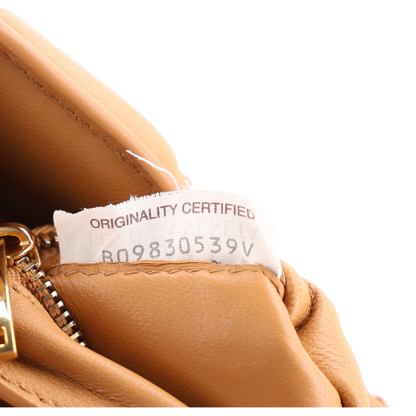 Lambskin Maxi Intreccio Padded Chain Cassette Crossbody Bag Caramel