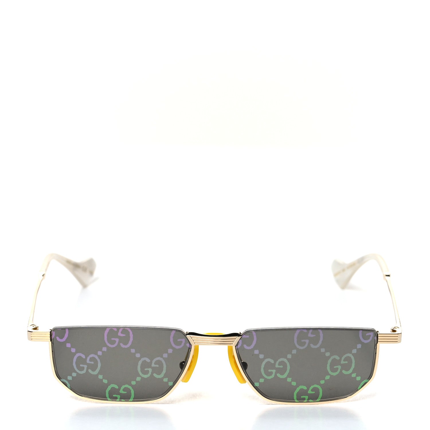 Gucci Metal Logo Sunglasses GG0627S Gold 2 of 8