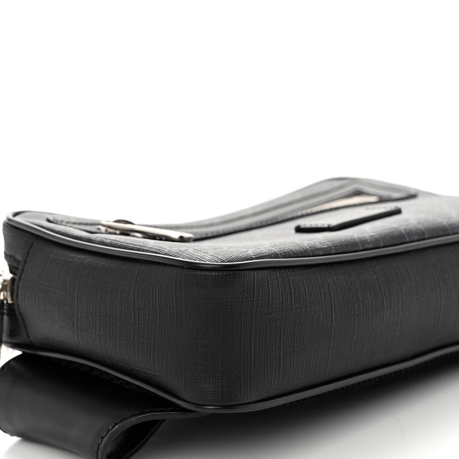 Gucci Soft GG Supreme Monogram Web Belt Bag Black Grey 9 of 10