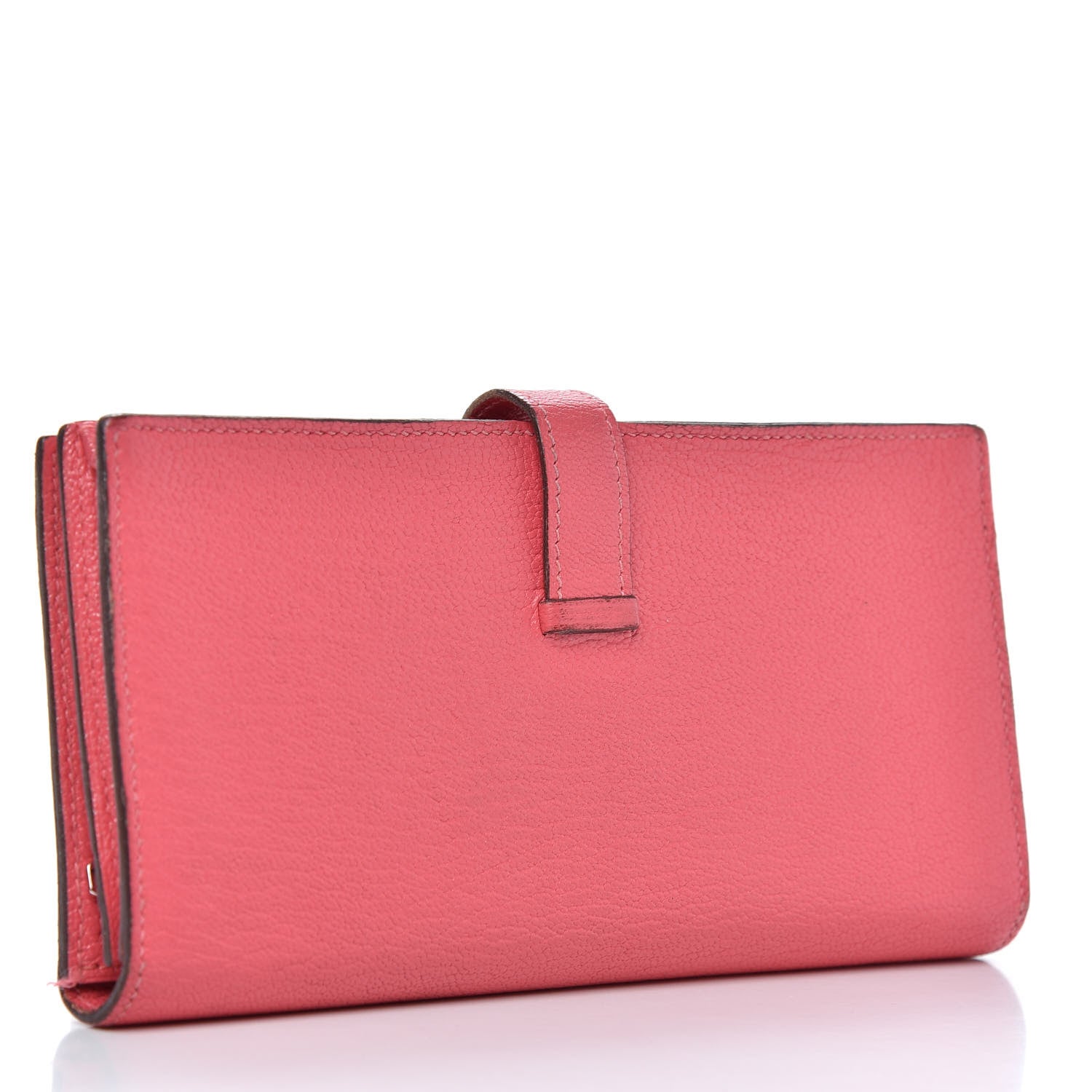 Hermes Chevre Mysore Bearn Gusset Wallet Rose Azalee 3 of 7
