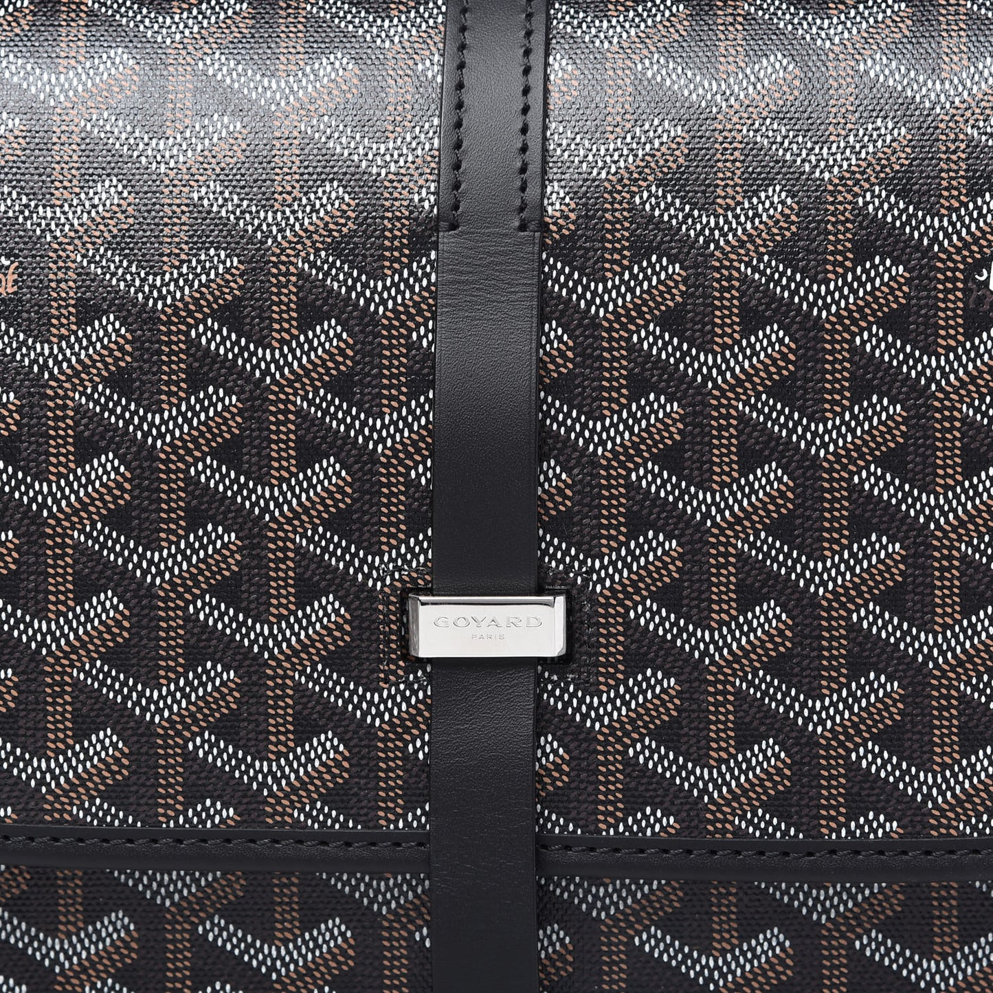 Goyardine Belvedere II MM Messenger Bag Black