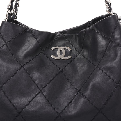 Chanel Calfskin Stitched Expandable Tote Black 8 of 8