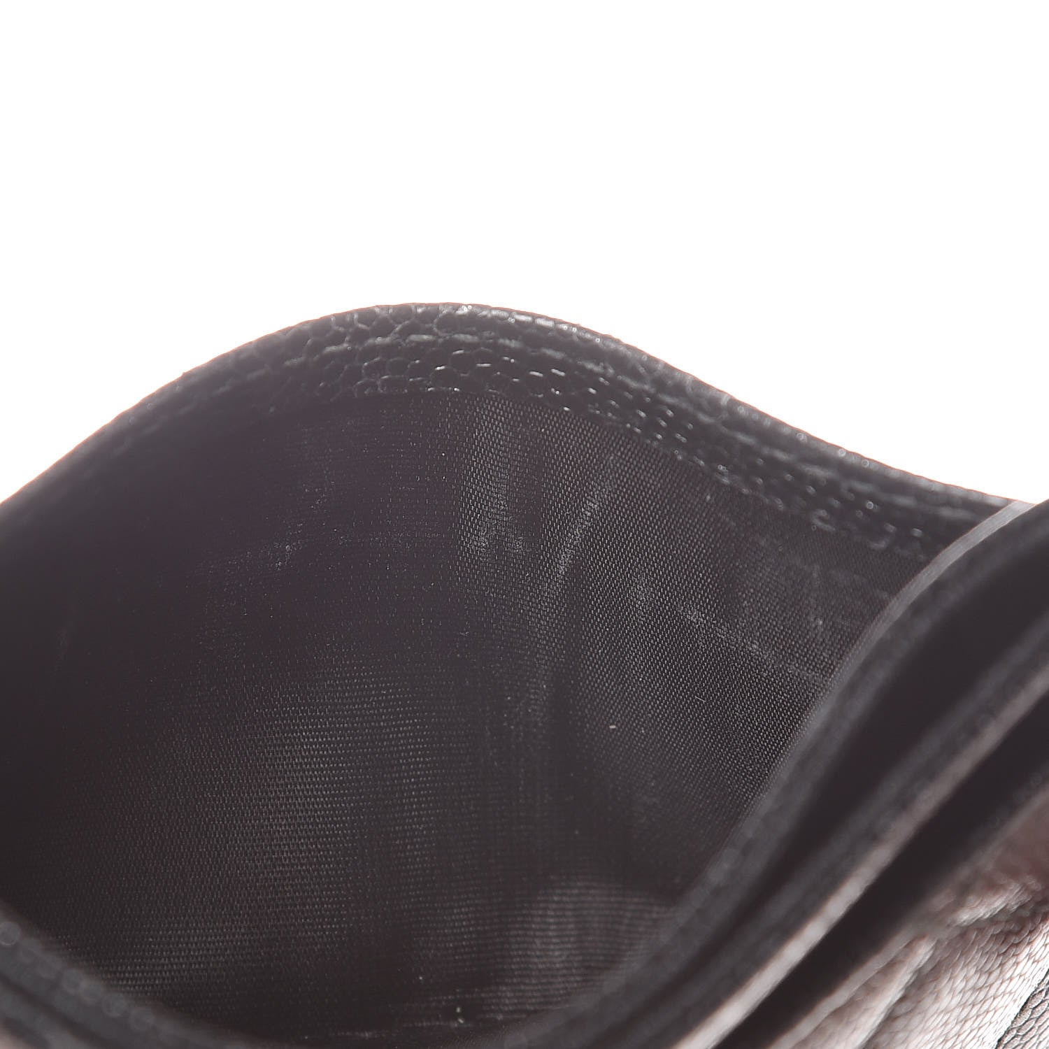 Chanel Metallic Caviar Quilted Card Holder Black 10 of 11