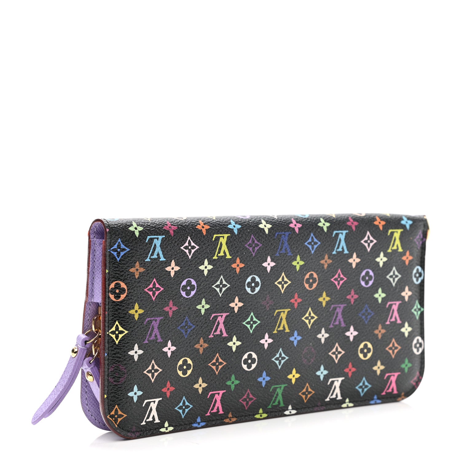 Louis Vuitton Monogram Multicolor Insolite Wallet Black Violet 3 of 9