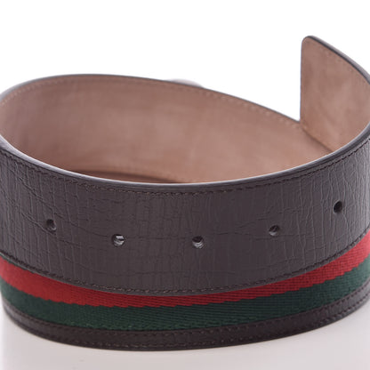 Gucci Calfskin Web Interlocking G Belt 105 42 Black 4 of 6