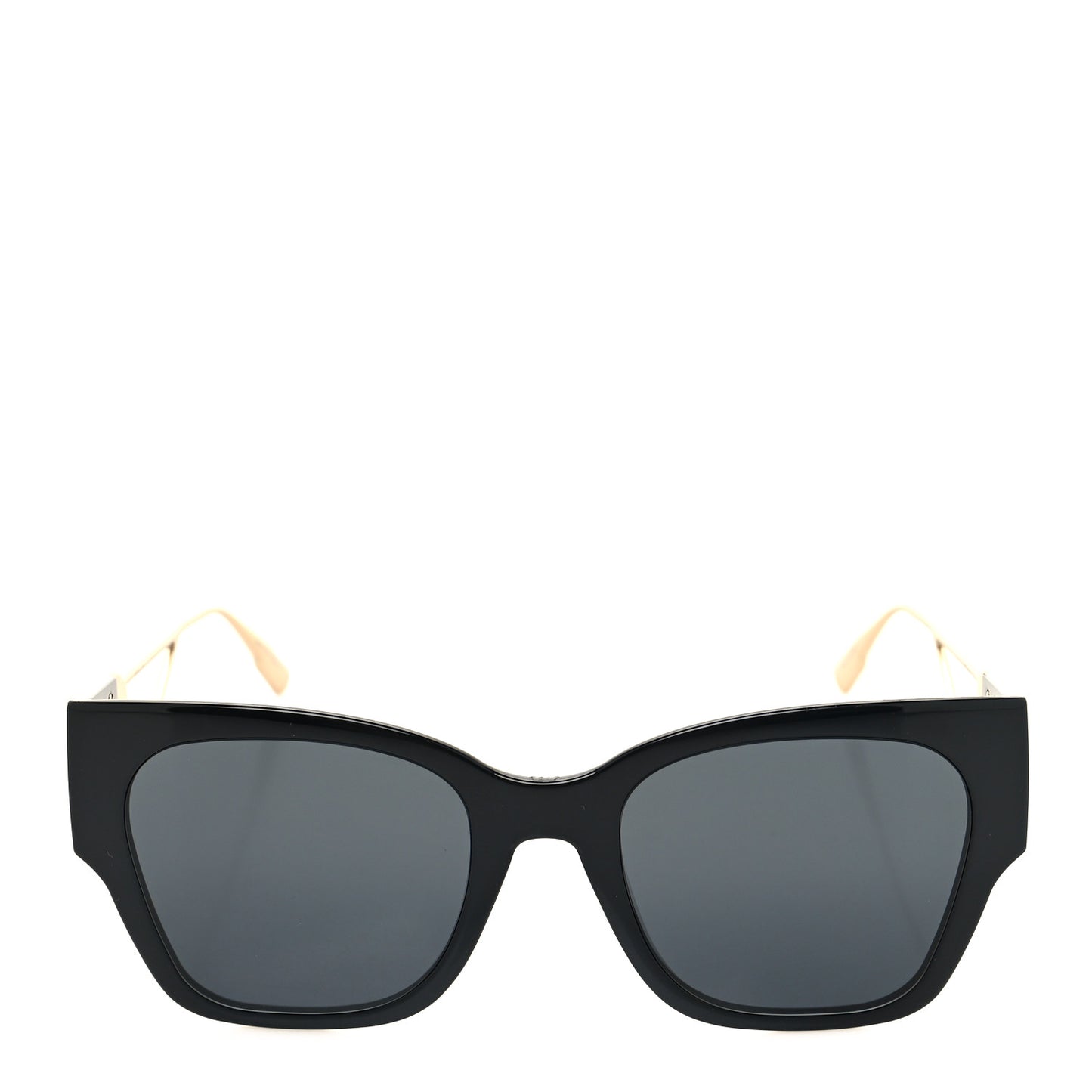 Rectangular 30 Montaigne 1 Sunglasses Black Gold