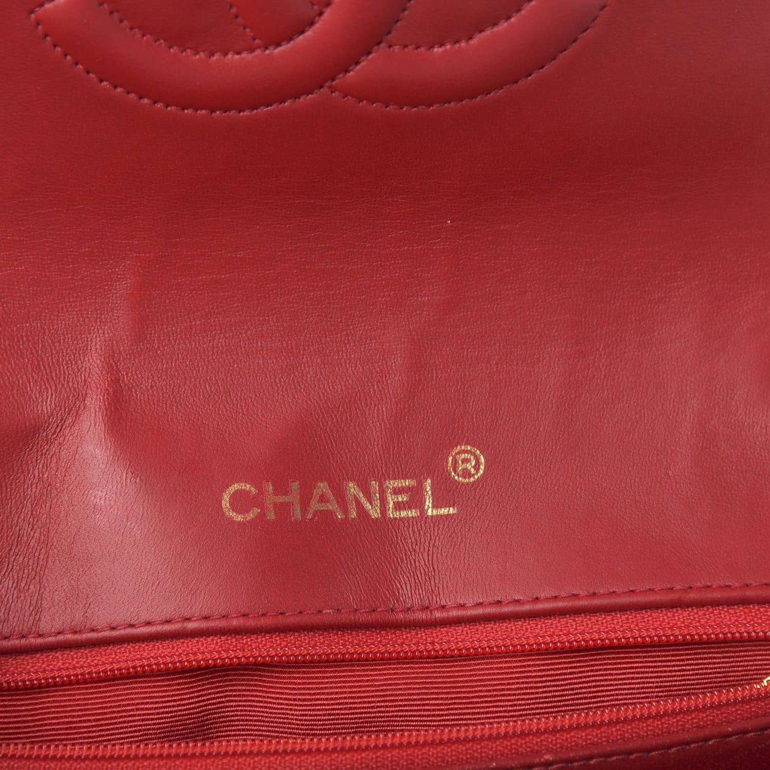 Chanel Lambskin Quilted Small Single Flap Red 6 of 12