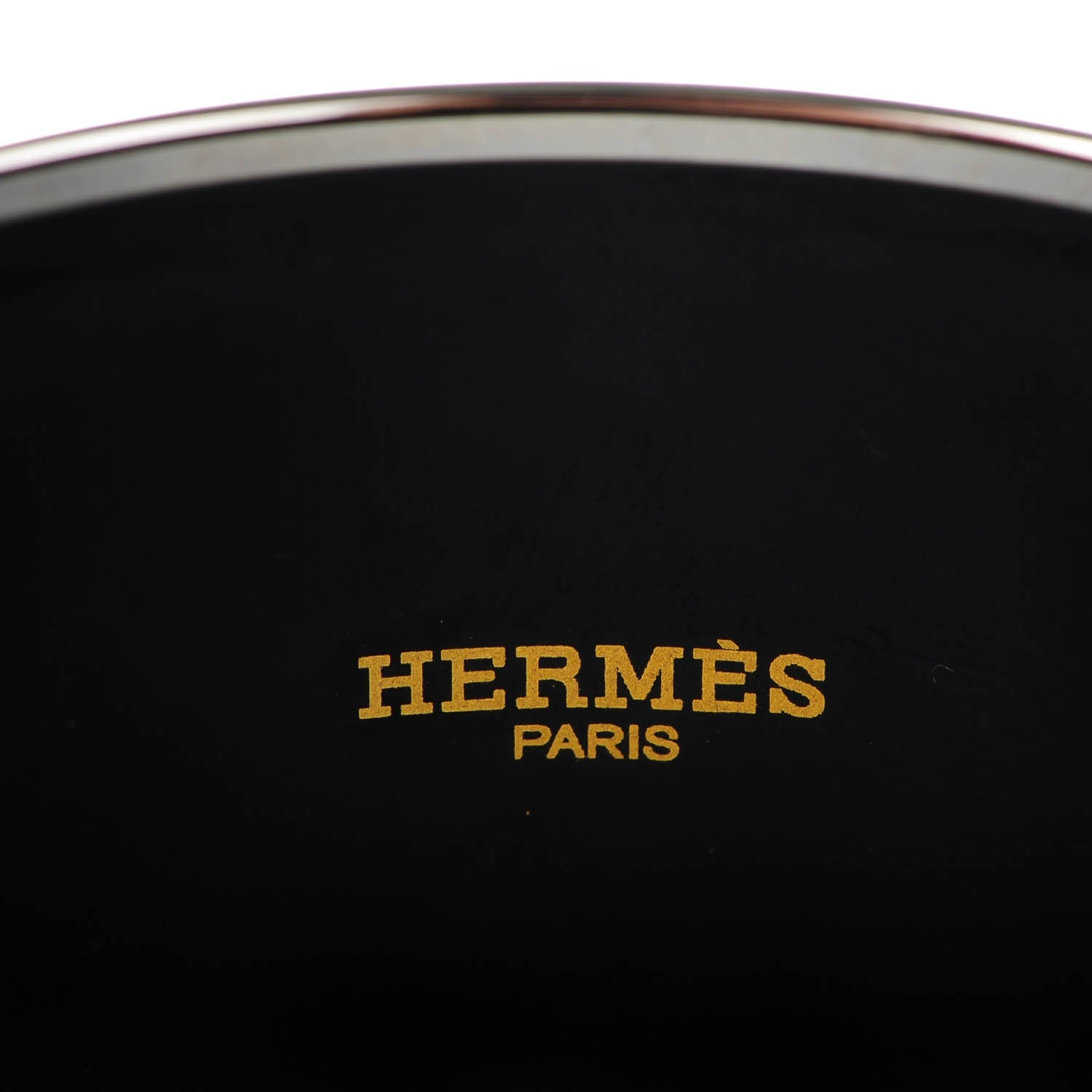 Hermes Enamel Printed Brandebourgs Extra Wide Bracelet 65 Passe Brown 4 of 6