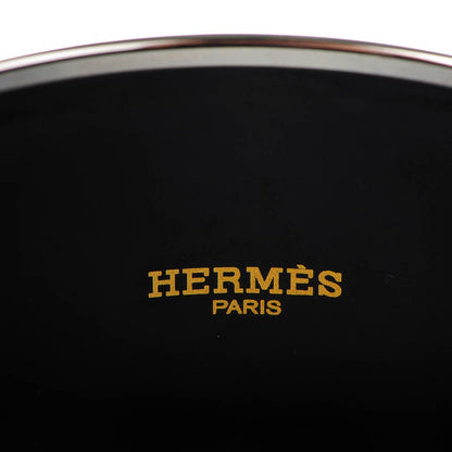 Hermes Enamel Printed Brandebourgs Extra Wide Bracelet 65 Passe Brown 4 of 6
