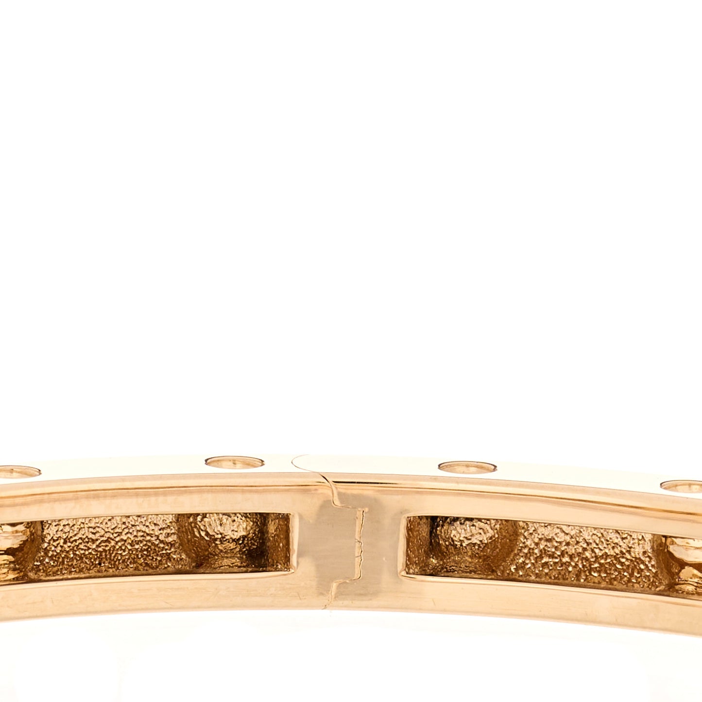 18K Rose Gold Symphony Pois Moi Oval Bangle Bracelet