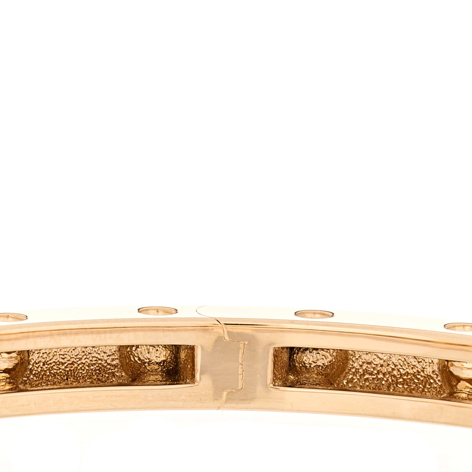 Roberto Coin 18K Rose Gold Symphony Pois Moi Oval Bangle Bracelet 5 of 6