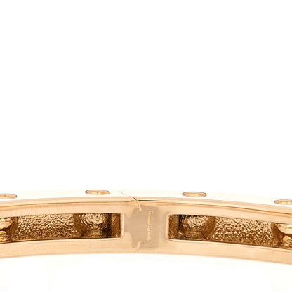 Roberto Coin 18K Rose Gold Symphony Pois Moi Oval Bangle Bracelet 5 of 6