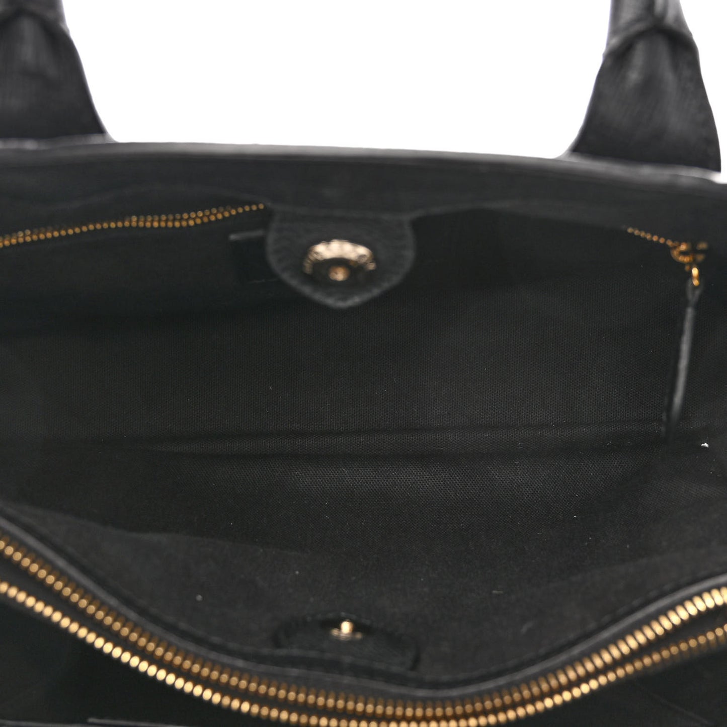 Grainy Calfskin House Check Medium Banner Tote Black