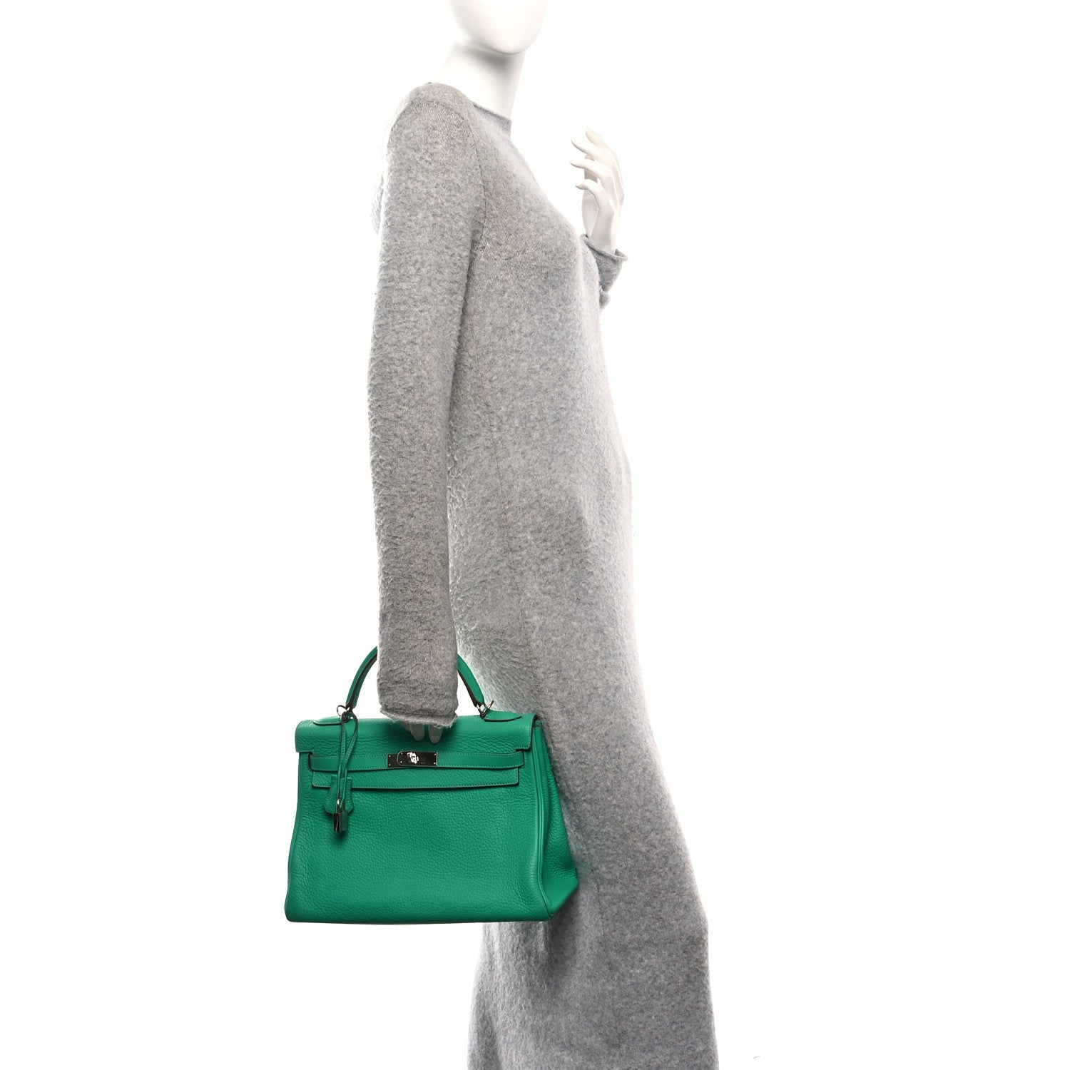Hermes Taurillon Clemence Kelly Retourne 32 Menthe 2 of 10