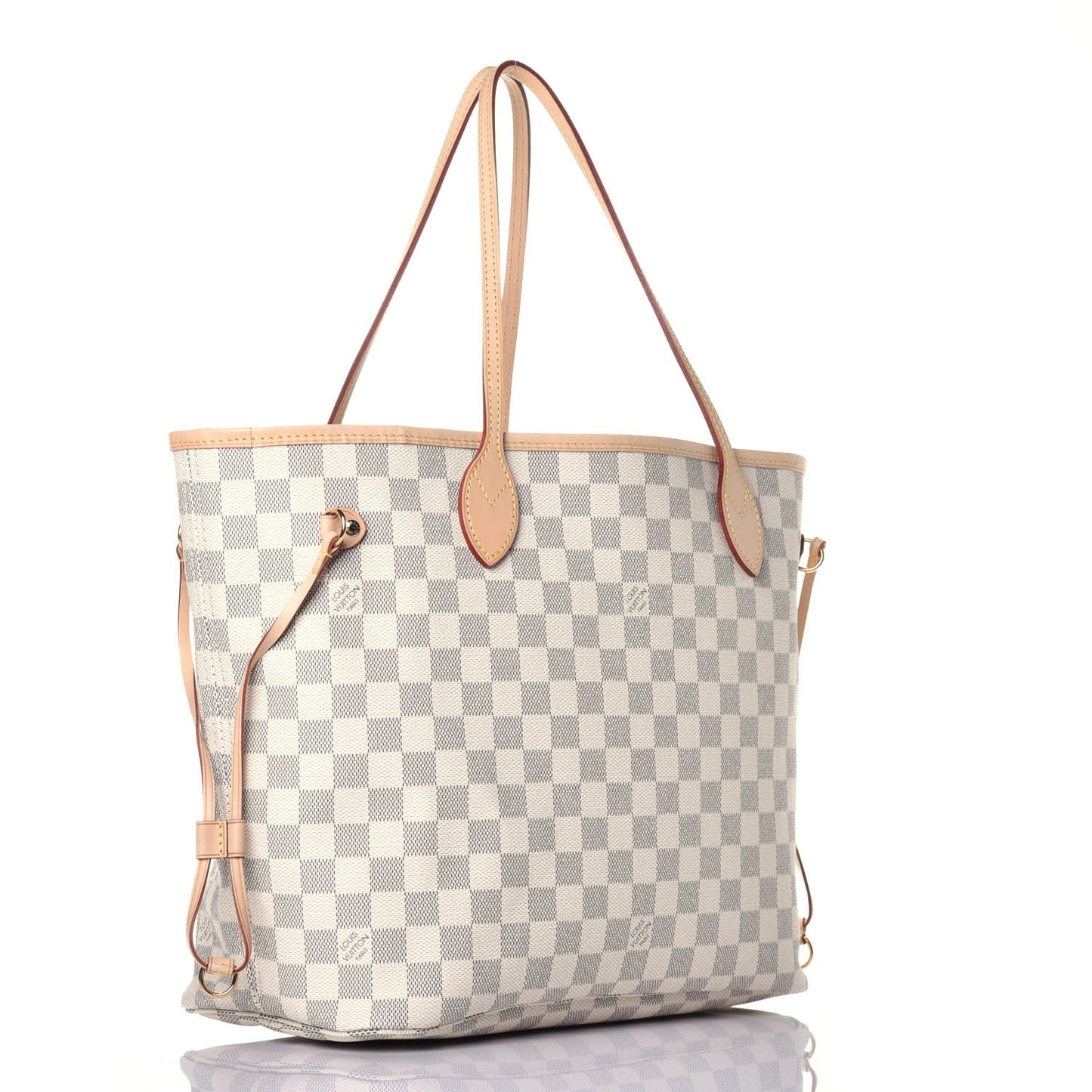 Damier Azur Neo Neverfull MM Rose Ballerine