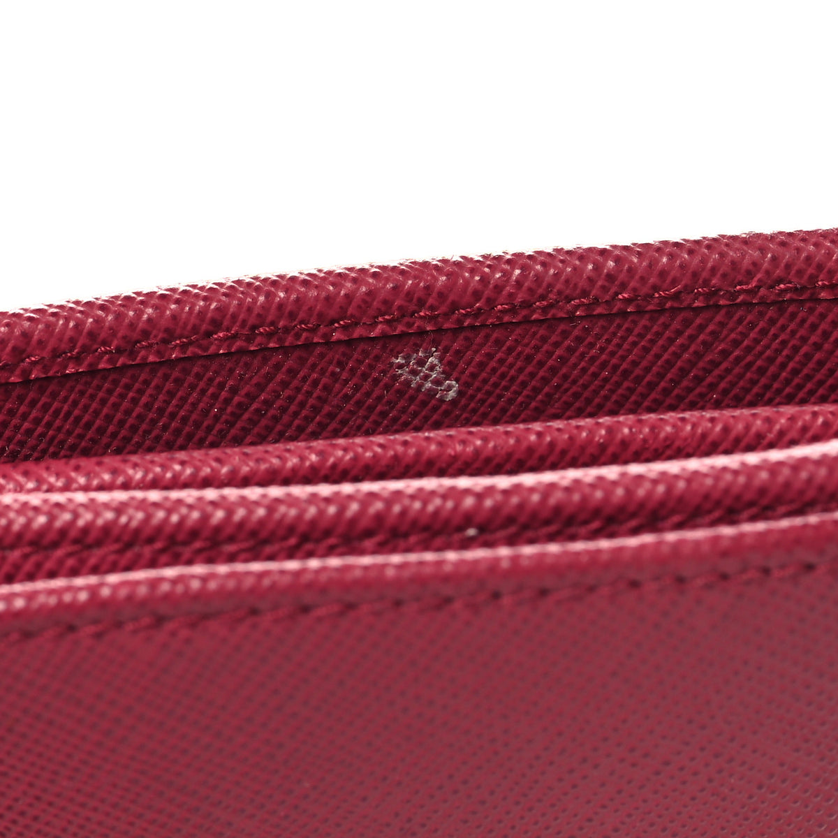 Prada Saffiano Metal Wristlet Peonia 7 of 7