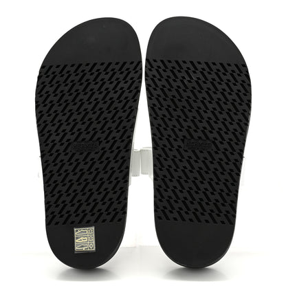 Hermes Calfskin Womens Chypre Sandals 38.5 White 5 of 9