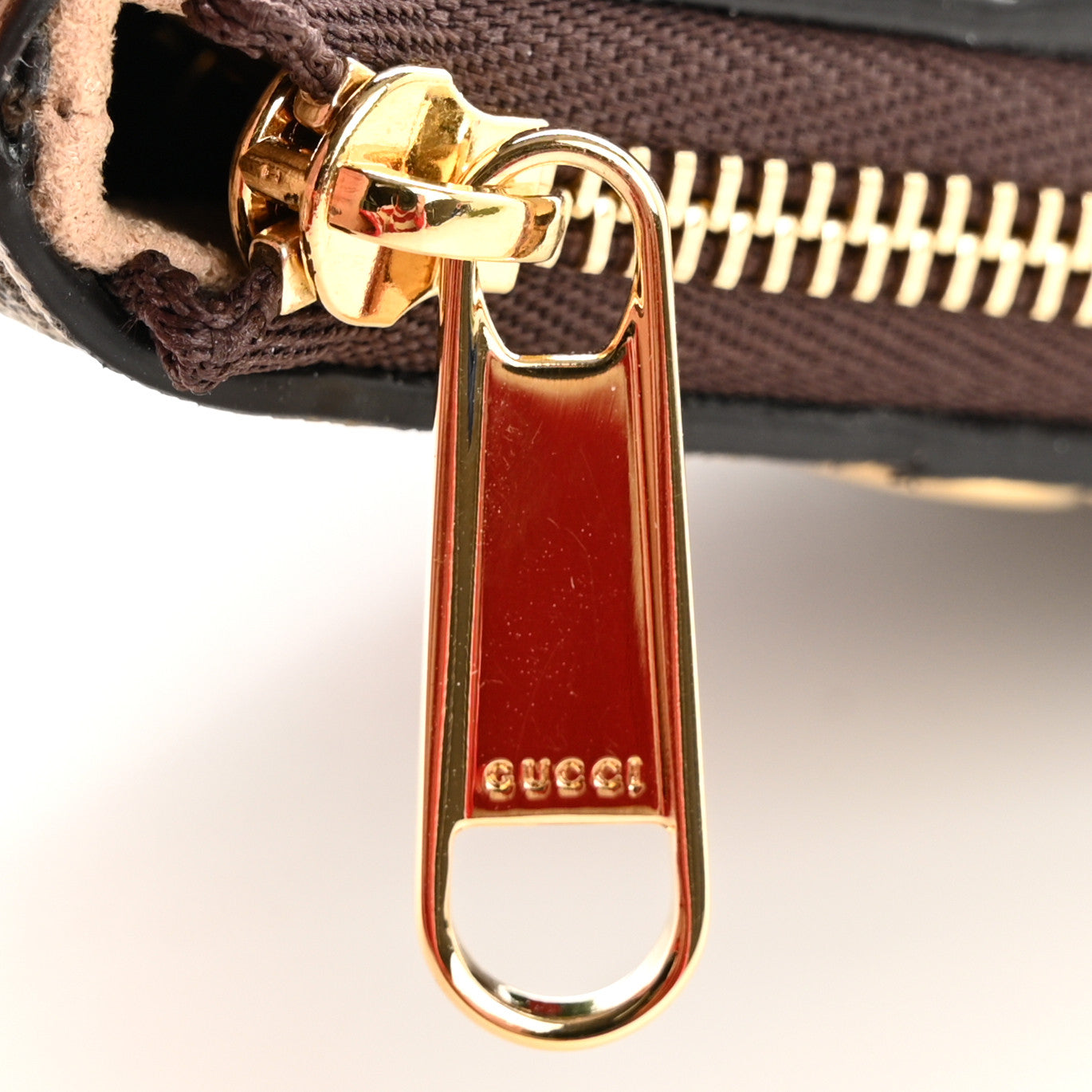 GG Supreme Monogram Web Ophidia Key Case Beige New Acero