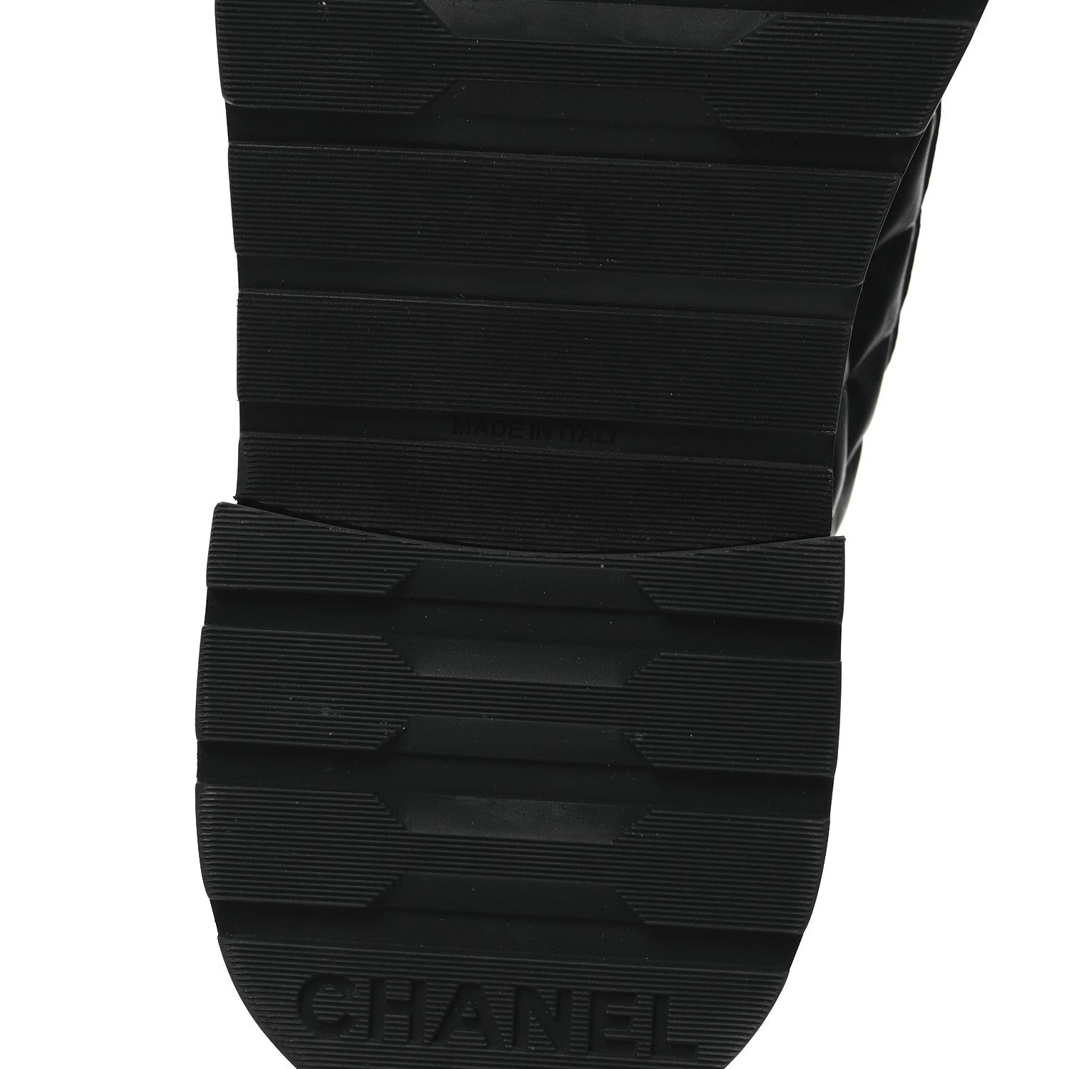 Chanel Shiny Calfskin Quilted Lace Up Combat Boots 38 Black 7 of 12