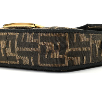 Fendi Fabric Jacquard FF 1974 Mini Baguette Tobacco Moro Black 9 of 9
