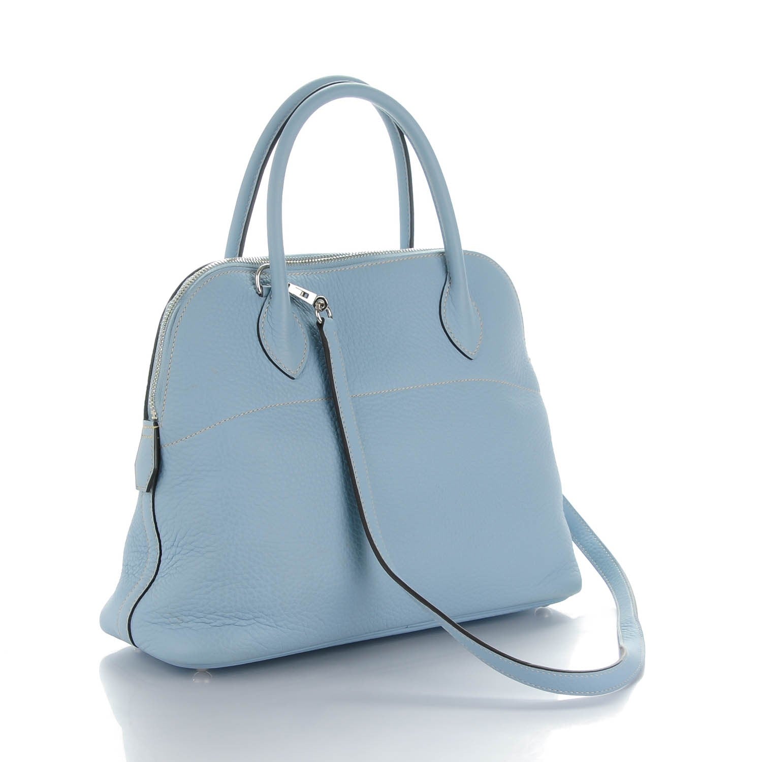 Hermes Taurillon Clemence Bolide 31 Bleu Lin 3 of 8