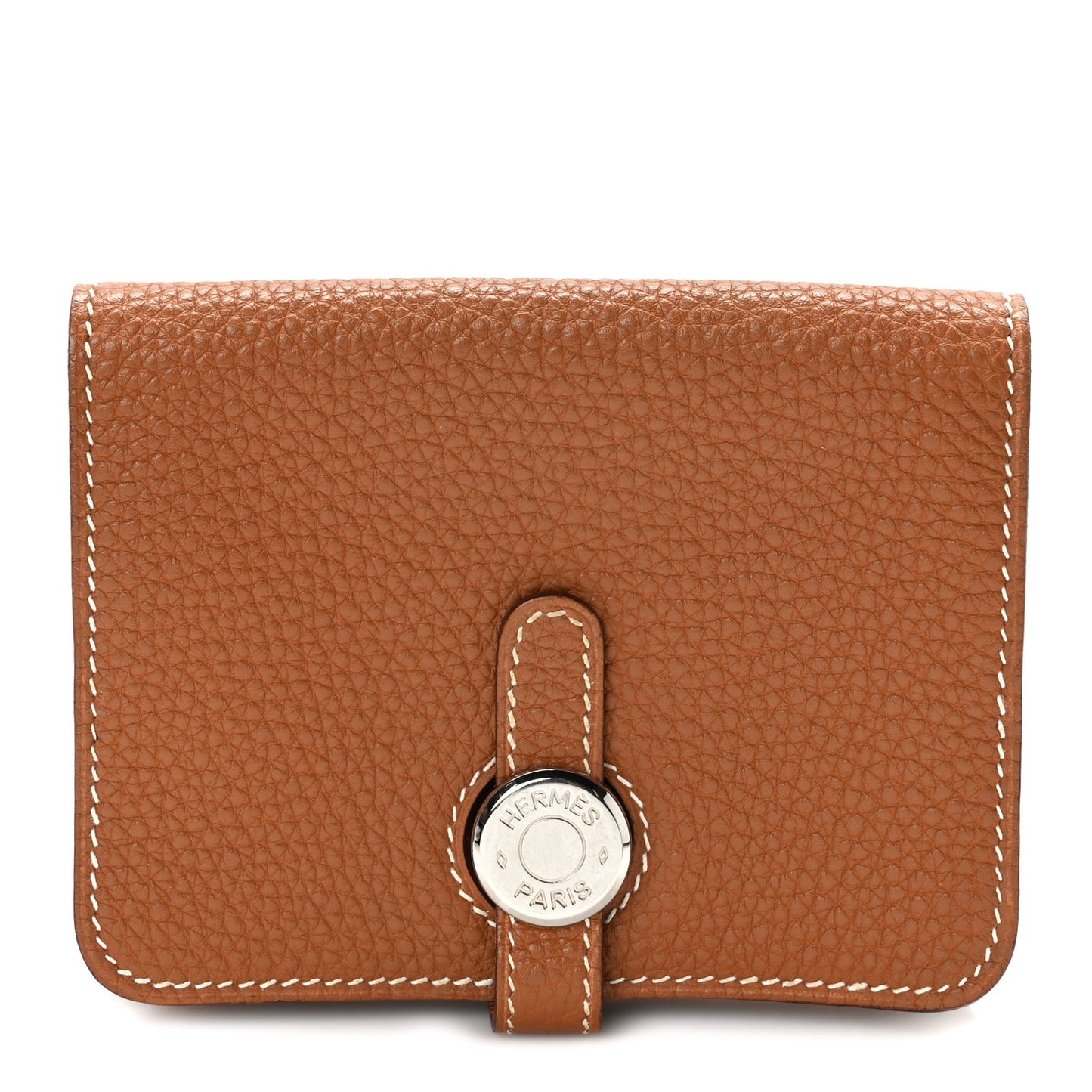 Togo Dogon Card Case Key Holder Gold