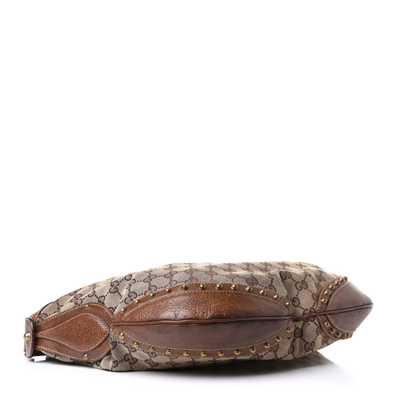 Gucci Monogram Pelham Studded Shoulder Bag Brown 3 of 11